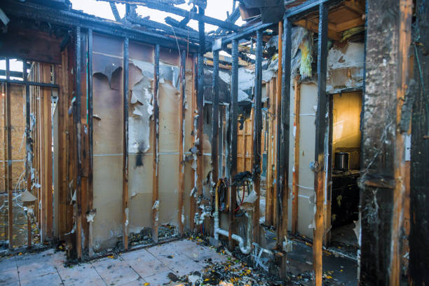 Professional Fire Damage Repair technician working in Houlton, WI